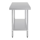 Vogue Arbeitstisch 900x1500x600mm mit Grundboden aus Edelstahl