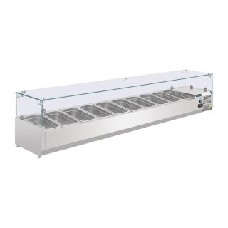 Gastro Aufsatzkühlvitrine Für 10X Gn 1/4, Edelstahl