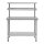 Vogue Arbeitstisch mit Aufsatz und Grundboden 1200x1500x600mm aus Edelstahl