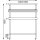 Vogue Arbeitstisch mit Aufsatz und Grundboden 1200x1500x600mm aus Edelstahl