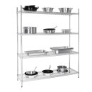 Vogue Vorratsregal aus Metall mit verstellbaren Einlegeböden 1525x1853x460mm