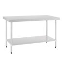 Vogue Arbeitstisch mit Grundboden 900x600x700mm aus Edelstahl