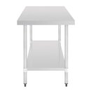Vogue Arbeitstisch mit Grundboden 900x600x700mm aus Edelstahl