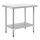 Vogue Edelstahl Arbeitstisch mit Schneidebrett – 90x90x60 cm, hygienisch, robust