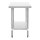 Vogue Edelstahl Arbeitstisch mit Schneidebrett – 90x90x60 cm, hygienisch, robust
