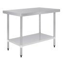 Vogue Arbeitstisch mit Grundboden aus Edelstahl 1200x900x600mm