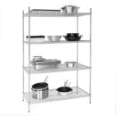Vogue Vorratsregal aus Stahldraht mit verstellbaren Einlegeböden 1220x1840x610mm