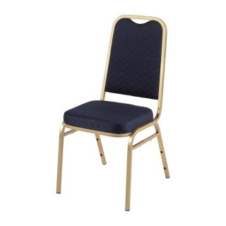 Bolero Bankettstühle mit quadratischer Lehne in blau