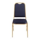 Bolero Bankettstühle mit quadratischer Lehne in blau