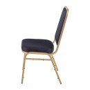Bolero Bankettstühle mit quadratischer Lehne in blau