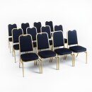 Bolero Bankettstühle mit quadratischer Lehne in blau