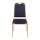 Bolero Bankettstühle mit quadratischer Lehne in blau