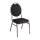 Bolero Bankettstühle schwarz mit 4 Stück, Ovaler Lehne