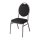 Bolero Bankettstühle schwarz mit 4 Stück, Ovaler Lehne