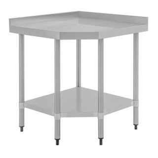 Vogue Arbeitstisch 900x800x600mm Eckelement mit Aufkantung und Grundboden
