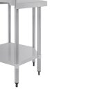 Vogue Arbeitstisch 900x800x600mm Eckelement mit Aufkantung und Grundboden