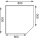 Vogue Arbeitstisch 900x800x600mm Eckelement mit Aufkantung und Grundboden