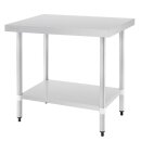 Vogue Edelstahl Arbeitstisch mit Unterboden 90 x 60 x 90 cm aus Edelstahl