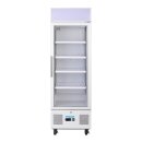 Getränkekühlschrank Serie G mit 1 Glastür - abschließbar, 218 Liter, weiß