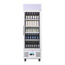 Getränkekühlschrank Serie G mit 1 Glastür - abschließbar, 218 Liter, weiß