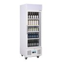 Getränkekühlschrank Serie G mit 1 Glastür - abschließbar, 218 Liter, weiß