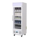 Getränkekühlschrank Serie G mit 1 Glastür - abschließbar, 218 Liter, weiß
