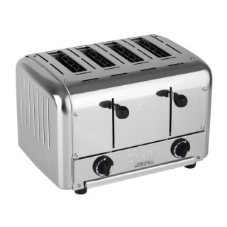 Dualit Toaster 49900 mit 4 Schlitzen - Edelstahl, Bräunungssystem, 2,7 kW