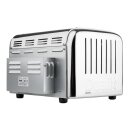 Dualit Toaster 49900 mit 4 Schlitzen - Edelstahl, Bräunungssystem, 2,7 kW