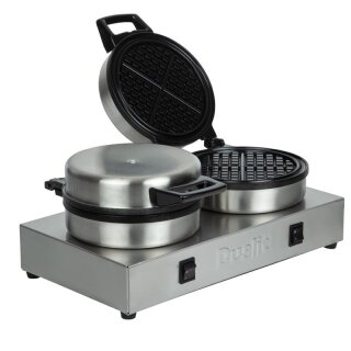 Dualit Doppel Waffeleisen 74002 - 2 Platten, 230V, 60 Waffeln/Std.