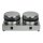 Dualit Doppel Waffeleisen 74002 - 2 Platten, 230V, 60 Waffeln/Std.