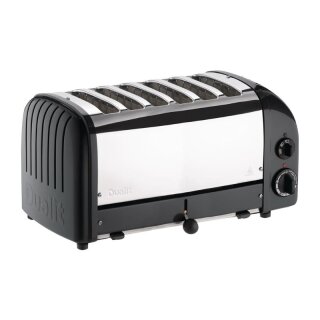 Dualit Toaster Mit 6 Schlitzen Und Krümelschale, Schwarz