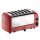 Dualit Toaster mit 6 Schlitze und patentierten ProHeat-Elemente rot
