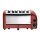 Dualit Toaster mit 6 Schlitze und patentierten ProHeat-Elemente rot