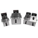 Caterlite Doppelfritteuse – 2x3,5L Edelstahl Tischfritteuse, 230V