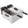 Caterlite Doppelfritteuse – 2x3,5L Edelstahl Tischfritteuse, 230V