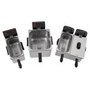 Caterlite Fritteuse 3,5L Edelstahl – Elektro Tischgerät mit Korb, 2 kW, 230V