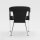 Bolero Lounge-Stühle aus PE-Rattan und Aluminium in tiefen  Anthrazit 4 Stück
