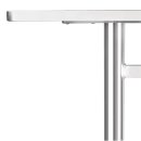 Bolero Tisch Edelstahl rechteckige, 120 x 60cm