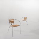 Bolero Bistrostühle mit Armlehne und aus Eschenholz 4 Stück