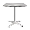 Bolero Bistrotisch quadratisch aus Edelstahl mit 1 Bein...