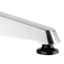 Bolero Bistrotisch quadratisch aus Edelstahl mit 1 Bein aus Alu 700x700x720mm