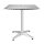 Bolero Bistrotisch quadratisch aus Edelstahl mit 1 Bein aus Alu 700x700x720mm