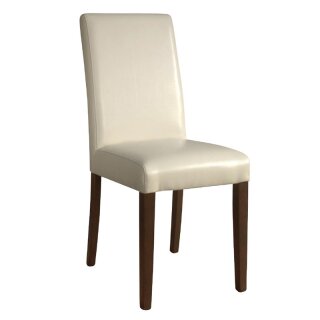 Bolero Esszimmerstühle aus Kunstleder in creme 2 Stück