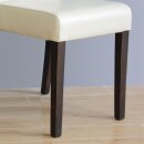 Bolero Esszimmerstühle aus Kunstleder in creme 2 Stück