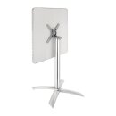 Bolero Tisch quadratisch und klappbar aus Edelstahl mit 1...