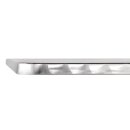 Bolero Tisch quadratisch und klappbar aus Edelstahl mit 1 Bein 600x600x720mm