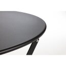 Bolero Klappbarer Terrassentisch Stahl, Schwarz 60Cm, Rund
