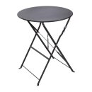 Bolero Klappbarer Terrassentisch Stahl, Schwarz 60Cm, Rund