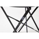 Bolero Klappbarer Terrassentisch Stahl, Schwarz 60Cm, Rund