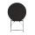 Bolero Klappbarer Terrassentisch Stahl, Schwarz 60Cm, Rund
